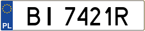 Trailer License Plate